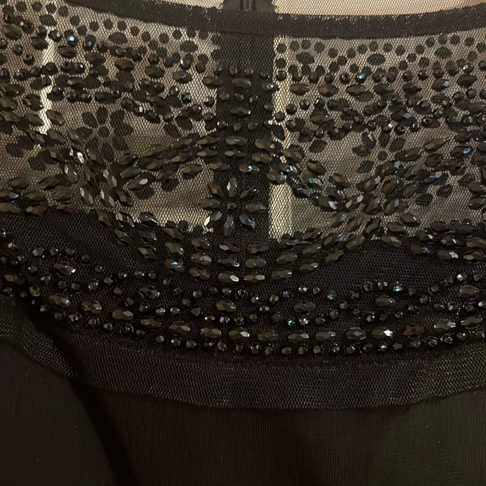 R&M Richards Black Beaded Evening Dress - Picture 5 of 9